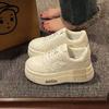 Thick-soled Heightening Little White Shoes Women's High-end Sense Autumn New Retro Stars Sports and Leisure Shoes Niche Board Shoes