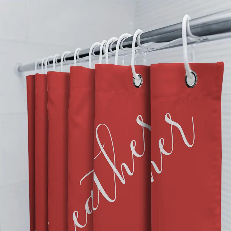 Уникальная акварельная шторка для душа с цветочным узором, розово-желто-красно-бело-черный дизайн, ткань, водонепроницаемая f