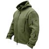 Men's Outdoor Warm Military Hoodie Jacket with Tactical Fleece Thermal Polar Outerwear and Hood for Hiking