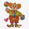 Cartoon Clown Iron On Heat Transfer Printing Vinyl Patches Sticker for Clothes DIY Appliques Washable Patches