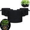 5pcs Pack 5 Gallon Grow Bags Non-Woven Felt Fabric Planter Garden Vegetable Tomato Potato Flower Plant Plant Pot with Handles