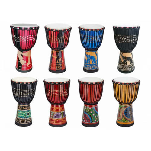 Anfang Djembe Musical Instrument, Folk Drum, Percussion (30cm Tall)