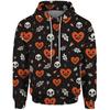 Halloween Skeleton Sweatshirts for Men Aethic Ghost Pumpkin Anime Sweatshirt  2024 New 3D Printed Sweatshirt Hoody Men's Hoodies