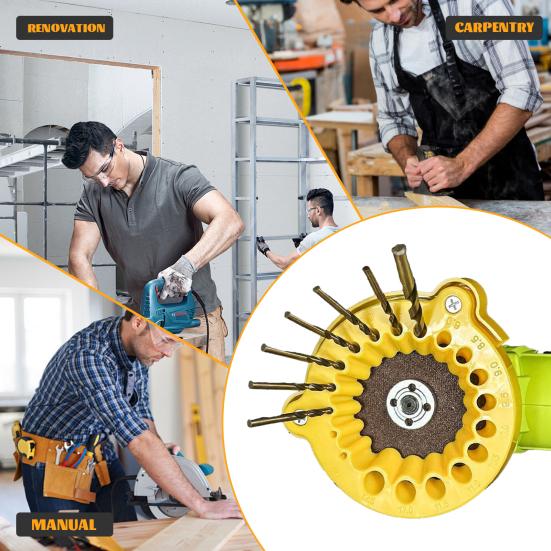 1/2Pcs Handheld Drill Bit Sharpeners Angle Grinder Universal Easy To Use Precision Power Drill Bit Sharpening Attachment Tools