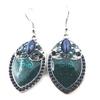 [M9395] - Turquoise Blue 'Scarlett' Designer Earrings