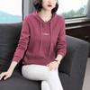 Women's Clothing Korean Fashion Letter Embroidery Streetwear Y2K Hooded Sweatshirts Autumn Casual Long Sleeve Loose Hoodies
