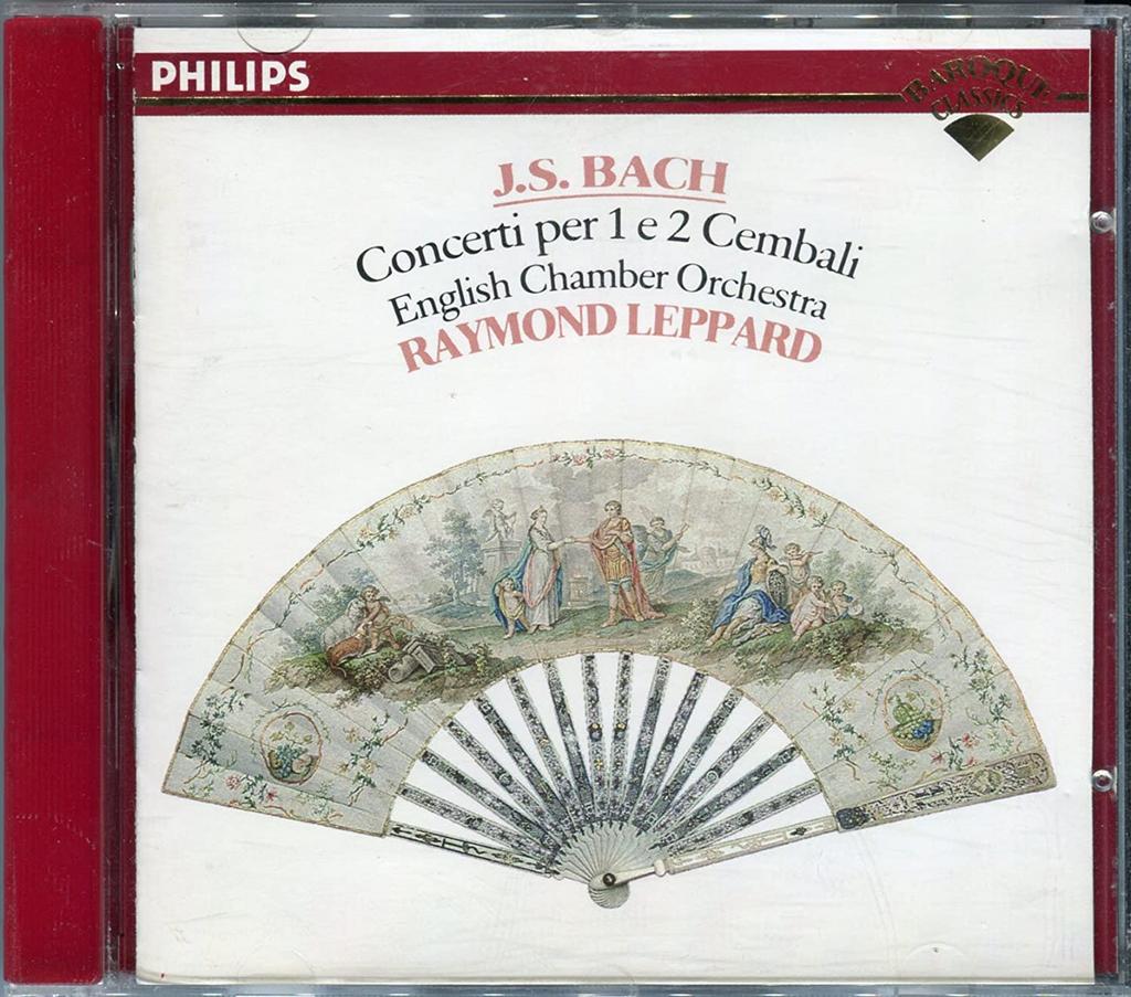 CD BACH, LEPPARD; ECO - Harpsichord Concerti 4264482 Philips 1990 US Classical Used