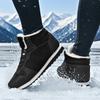 Men's Warm Ankle Boots Casual Winter Anti Slip Comfortable Fashion Sneakers Plush Heated Anti Slip Platform Winter Snow Boots