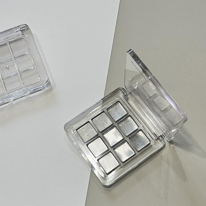 9 Grids Empty Eyeshadow Case Palette Eye Makeup Storage Dish For Women Girls Makeup Beginners Diy Eye Shadow Tool