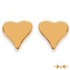 [A0367] - Gold Plated "Heart" Earrings - 5x5 Mm