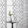 Geometric Embroidery Pastoral Korean Curtains Semi-Blackout Screen Curtain Finished Living Room Bedroom Window Screen