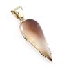 Natural Montana Agate Gemstone 925 Sterling Silver Two Tone Pendant 2.2'' f7J19