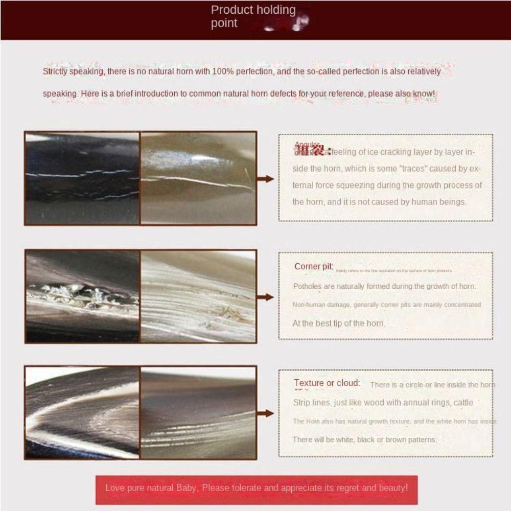 2 шт. Легкая расческа из рога быка, карманная, предотвращающая спутывание волос, прочная, складная расческа для волос, волосы