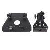 Satellite Pipe Adapter Black Metal Adjustable Weather Resistant Satellite Pole Mount Adapter for
