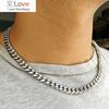 10 Pieces Stainless Steel Cuban Link Necklace For Men Women Tarnish Free Heavy Curb Chain Necklace Choker 16 18 20 22 24 Inches