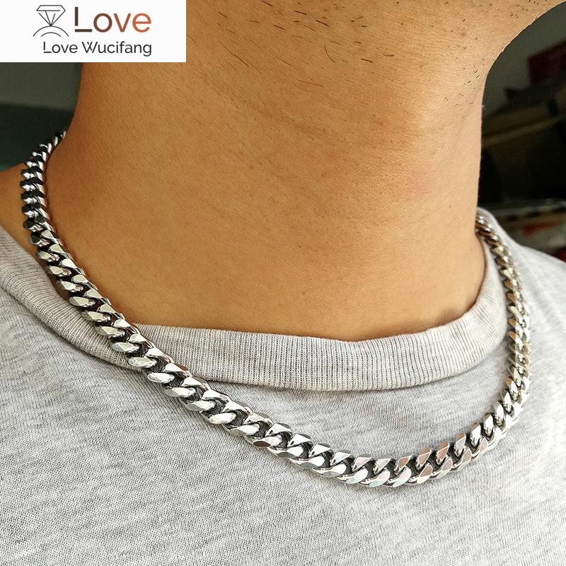 10 Pieces Stainless Steel Cuban Link Necklace For Men Women Tarnish Free Heavy Curb Chain Necklace Choker 16 18 20 22 24 Inches