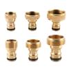 Thread Tap Quick Connector Brass 1/2" 3/4“ 1" Male Female Copper Hose Coupling Adapter Garden Tubing Repair Watering Gun System