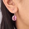 Natural Pink Tourmaline Gemstone 925 Sterling Silver Jewelry Gift Earrings 1.05" EE-173-11