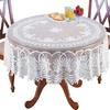 White or Cream Lace Kitchen Table Cloth Tablecloth Round or Oblong Choice