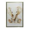 Poster Small Elephant In Minimalist Style Poster Small Elephant In Minimalist Style, 30X40 Cm, Dark Brown Wooden Frame, 230 Gsm Matte Paper