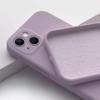 Color Dark Purple Square Liquid Silicone Phone Case For iPhone 15 14 13 12 Pro Max Mini 14 Plus Full X XS MAX 6 6S 7 8 SE 2022 Protection Cover