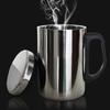 350/500ml Double Wall Anti Scalding Coffee Mug Insulated Portable Stainless Drink Cup Drinking Steel Polishing Beer Tea Juice