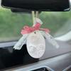 1pcRose Flower Car Air Freshener Hanging Decoration Bathroom Bedroom Wardrobe Flower Aroma Plaster Pendant Diffuser Stone Weddin