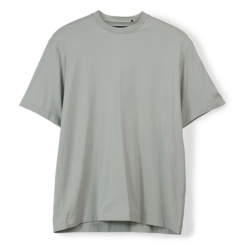 Y-3 Relaxed 23SS Round Neck Logo Sleeve Label T-Shirt Unisex T-Shirts Light-Gray IP7684
