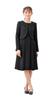 Black Formal Mourning Clothes Ensemble One Piece Formal Clothes Washable for Ceremonial Occasions [Margaret Gold] Women's M426-19