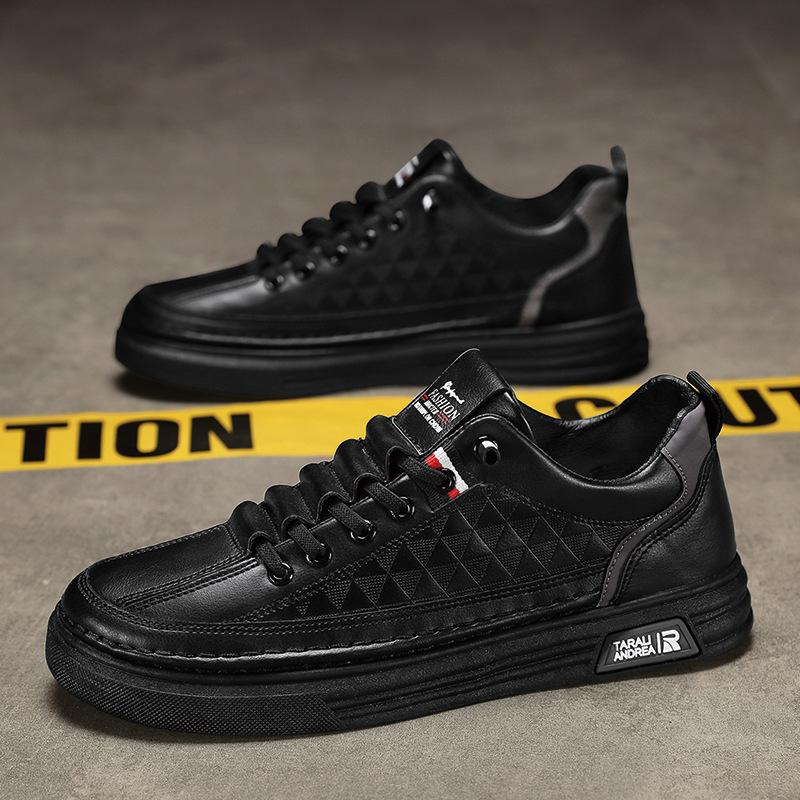 Comfortable Fashion Men's Shoes Summer Breathable Sports Small White Plate Shoes Men's White Shoes Casual White Leather Shoes Match Shoes