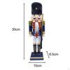 Traditional Wooden Nutcracker Ornament Christmas Decor Collectible Decoration Statue Figurine for