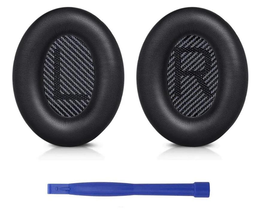 Replacement Earpads for BOSE QC35 for QuietComfort 35 & 35 II Headphones Memory Foam Ear Cushions High Quality with Crowbar