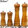 Classical Oak Wood Pepper Spice Mill Grinder Set Handheld Seasoning Ceramic Grinding Core BBQ Tools