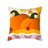 Autumn Harvest Thanksgiving Cushion Cover New Arrival Turkey Pumpkin Peach Skin Printed Cushion