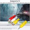 3.5MM To Jack 3 RCA Cable Video Component AV Adapter Cable For TCL TV Laptop DVD Red White And Yellow Female