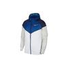 Color Block Running Hooded Jacket Men Outerwear White AR0258-100