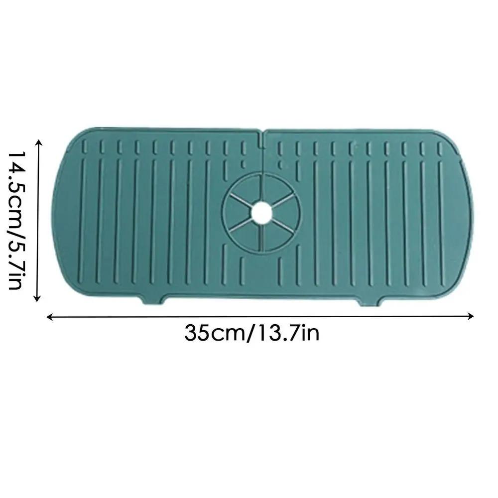 Kitchen Faucet Splash Pad Silicone Sink Faucet Splash Guard Mat Sponge Drain Pad Countertop Protector for Bath Kitchen Gadgets