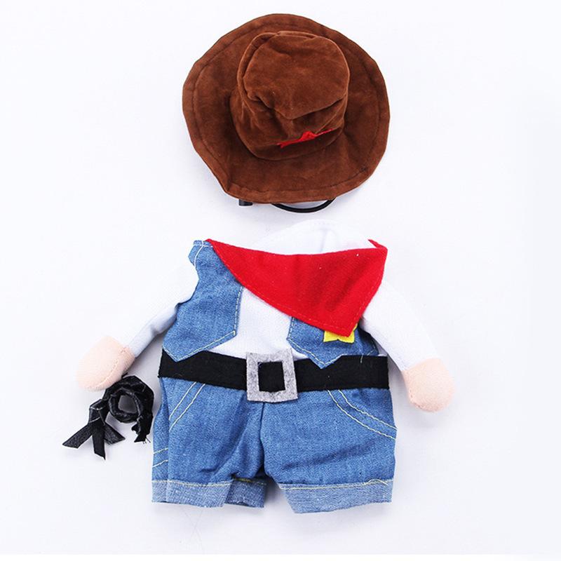 Cat Clothes Funny Cosplay Cowboy Costume For Small Medium Dogs Cats Puppy Outfits Novelty Kitten Dress Up Outfits Pet Supplies