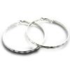 [L7958] - Silver 'Choréographie' Hoop Earrings Ø 45 Mm 3 Mm
