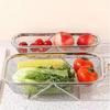 Stainless Steel Expandable Sink Colander Fine Mesh Sink Strainer Sink Drainer Basket  Vegetables