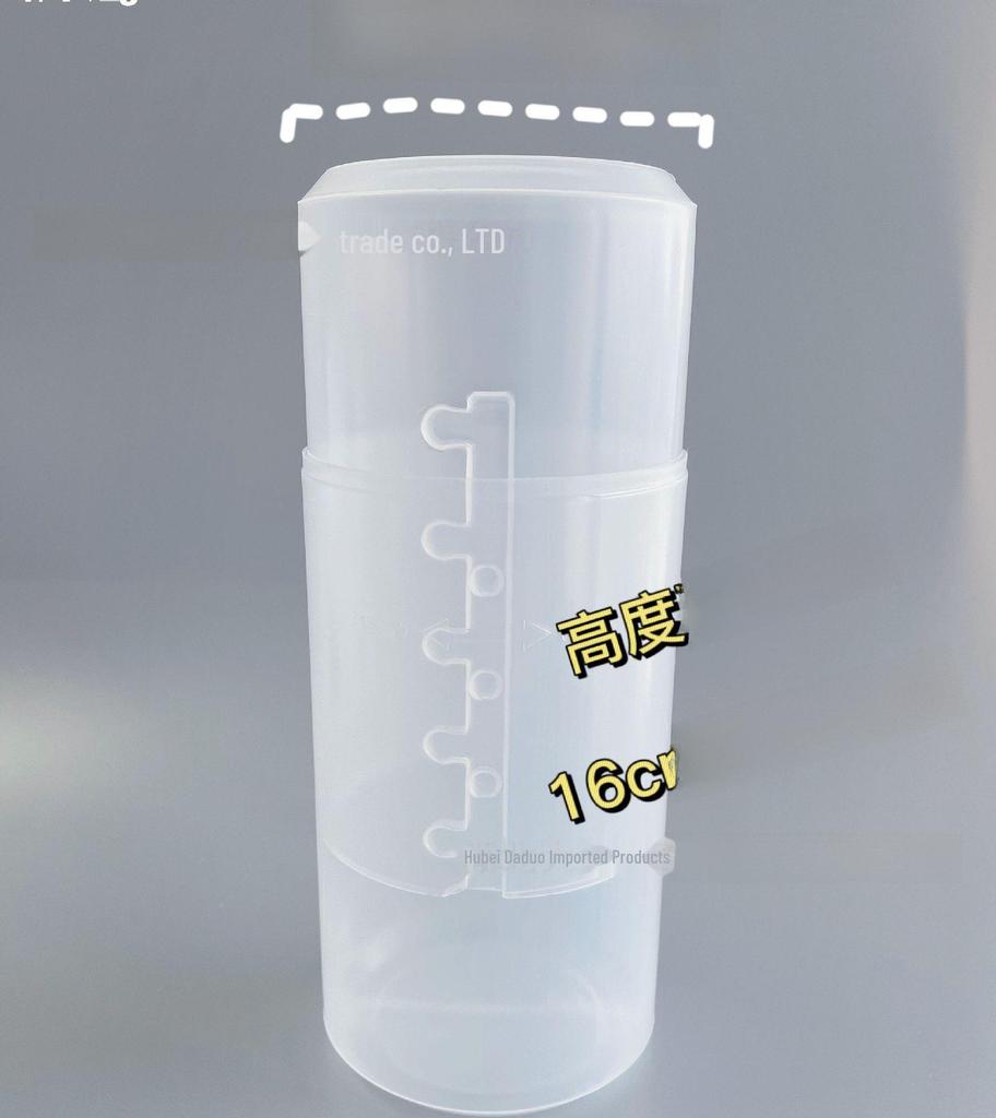 Clear Modern Retractable Storage Bucket with Dustproof Cover - Makeup Brush and Pen Holder