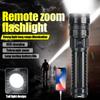 White Laser Flashlight Powerful Light Wicks Ultra Bright Zoom Long Shot LED Rechargeable COB Tail Light Outdoor Power Bank