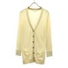 SEE BY CHLOE Made In Italy Wool Long Sleeve V Neck Cardigan Ivory Women Used