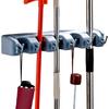 Wall Mounted Mop Holder Plastic Material Bathroom Broom Hanger Mop Fixed Clip  Laundry Room