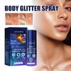 60 мл блестящий спрей для волос на ключицах, блестящий спрей для лица, атмосфера вечеринки, осветляющий спрей с блестками
