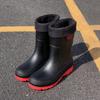 Men New Design Rain Boots PVC Anti-slip Lightweight Waterproof Water Shoes for Outdoor Use