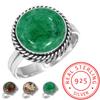 925 Sterling Silver Ring Women Gemstone Handmade Jewelry Birthday Gift Dragon Blood Jasper Garnet In Limestone Kiwi Quartz Statement