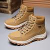 Man Platform Shoes Casual Winter Plush Warm Snow Boots Male High Tops Cotton Shoes