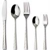 Nagao Dinner Cutlery Set 5 Pieces Stainless Steel Mirror Laser Processing Made In Japan -Shiro- 18-8