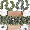 1.8M Artificial Norfolk Pine Garland Greenery Garland Christmas Vines Waterproof Faux Hanging Plants For Christmas Decorations